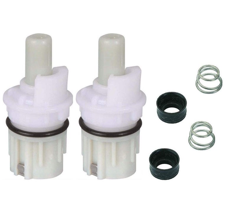 RP1740 faucet stem repair kit replacement compatible with two handle faucet plus RP4993 seat & spring â€“ 2 Pack